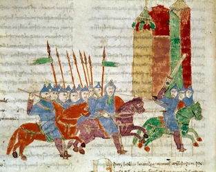 A Miniature Horsemen from the Manuscript 