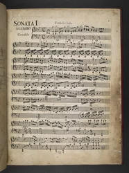 Sonata I, Musical Score, from 