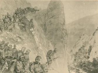 Advance of the Bosnian Herzegovinian Infantry