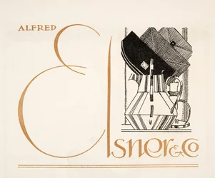 Advertisement for Alfred Elsner & Co., from Styl, pub.1922