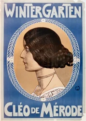 Advertisement for Wintergarden, Starring Cleo de Merode