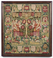 Allegorical Tapestry Cushion Cover, North Germany, Probably Hamburg, c.1600-50