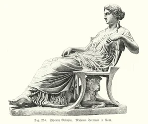 Ancient Greek Statue of a Seated Woman