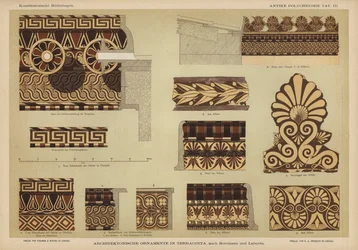 Architectural ornamentation in terracotta