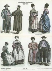 Bavarian Costumes, 19th Century