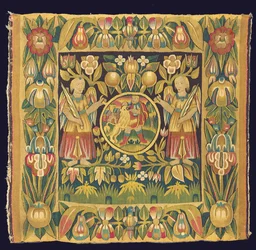 Biblical Tapestry Panel Depicting Samson and the Lion, Possibly 17th Century, North Germany, Schleswig Holstein or Hamburg