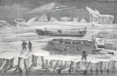 Bivouac in Boats, London 1874