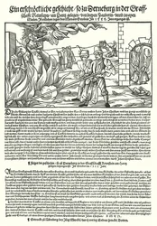 Burning of Witches in the County of Regenstein, in the Harz, Germany