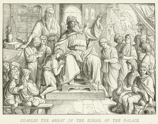 Charles the Great in the School of the Palace