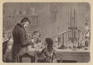 Children Watching a Scientific Experiment
