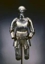 Close Helmet and Partial Suit of Armour in Maximilian Style, Nuremberg, c.1525