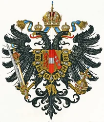Coat of arms of Austrian Empire (Kaisertum Österreich) from 1816 until 1867, c.1898