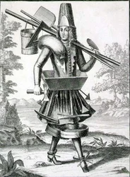 Costume for a Mason, published by Gerard Valck (1651/2-1726), c. 1690
