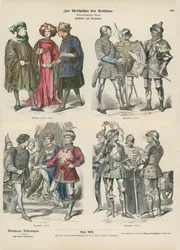 Costumes of Burgundy and Holland, 15th Century