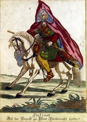 Croat Warrior on a horse