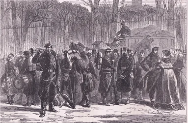 Departure of the Tenth Regiment of National Guards to advanced posts