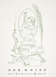 Der Brief by Catherina Godwin, from Styl, pub.1922