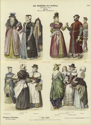 English Costumes, 16th and 17th Century