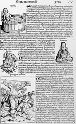 Folio CV, from Liber Chronicarum by Hartmann Schedel, 1493