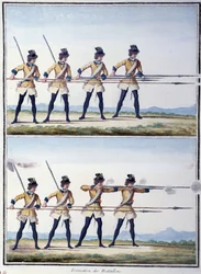 Formation of battalions - in "My Dreams" by the Count of Saxony