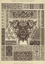 French and German Renaissance, Ornaments on Wood and Metals
