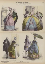 German costumes, second half of 18th Century