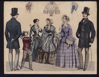 German fashion plate, mid 19th century