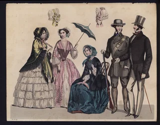 German fashion plate, mid 19th century