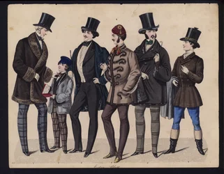 German fashion plate, mid 19th century