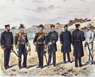 German naval uniforms, late 19th century