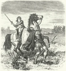 Grimoald, the Future King of the Lombards, Frees Himself from the Captivity of the Avars