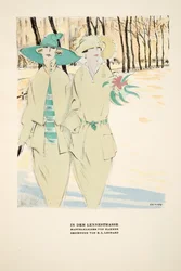 In Der Lennestrasse, Advertisement for Coats by Hammer, from Styl, pub. 1922
