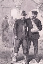 In the hospital, Cassells History of the War between France and Germany published by Cassell and Company Limited, c.1890