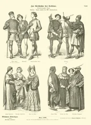 Italian Costumes, Second Half of 14th Century