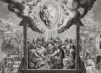 Jesus Christ and the Apostles (engraving)