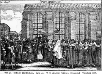 Jewish Wedding Procession by Georg Puschner from Kirchner