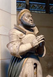 Lifesize Alabaster Statue of the Elector Frederick the Wise, at the Castle Church, Wittenberg, c.1529-21