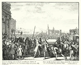 Louis XIV of France Welcoming James II of England into Exile