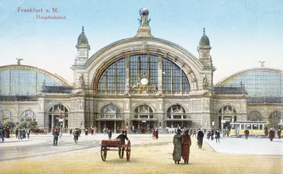 Main Railway Station at Frankfurt am Main, c.1910