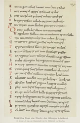 Manuscript Written by Hrotswitha of Gandersheim Describing the Escape of Queen Adelheid