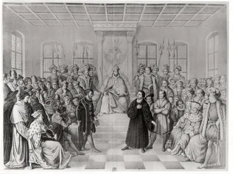 Martin Luther in Front of Charles V at the Diet of Worms, 16th April 1521, from 