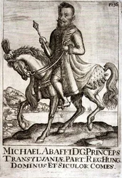 Michael Apafi (1632-90) Prince of Transylvania, illustration from a book on the Ottoman campaigns in Europe, engraved by Paul Furst