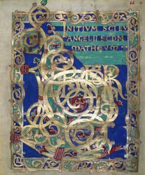 Decorated Incipit of the Gospel of St. Matthew, from The Evangeliarium of the Cathedral of Plock