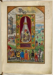 Three-headed dragon in flask, the Fourth Treatise, from 