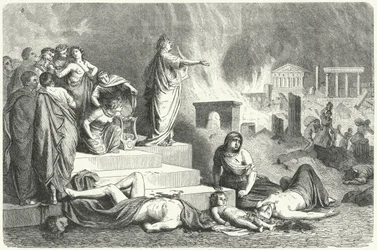 Nero during the Great Fire of Rome, 64