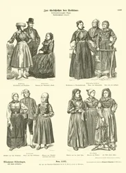 North German Costumes, Late 19th Century