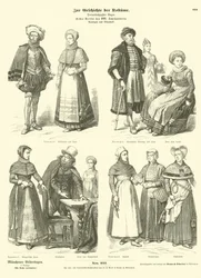 Norwegian and Danish Costumes, Early 17th Century