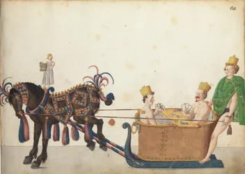 Pageant Sleigh in Parade