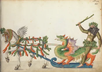 Pageant Sleigh in Parade, c.1640