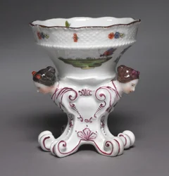 Pair of Salts from the Sulkowsky Service, manufacturer Meissen Porcelain Factory, Germany, 1735-1756